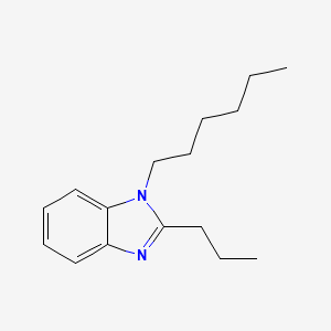 molecular formula C16H24N2 B11120266 1-hexyl-2-propyl-1H-benzimidazole 