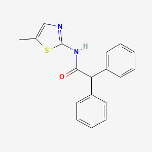 molecular formula C18H16N2OS B11120510 N-(5-methyl-1,3-thiazol-2-yl)-2,2-diphenylacetamide 