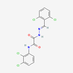 molecular formula C15H9Cl4N3O2 B11120734 2-(2-(2,6-Dichlorobenzylidene)hydrazino)-N-(2,3-dichlorophenyl)-2-oxoacetamide 