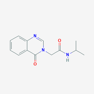molecular formula C13H15N3O2 B11121108 2-(4-oxoquinazolin-3(4H)-yl)-N-(propan-2-yl)acetamide 
