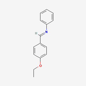 molecular formula C15H15NO B11121534 N-(4-Ethoxybenzylidene)aniline 