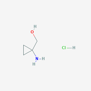 molecular formula C4H10ClNO B111220 (1-Aminocyclopropyl)methanol hydrochloride CAS No. 115652-52-3