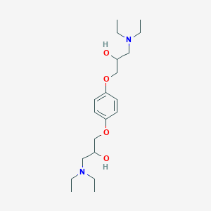 molecular formula C20H36N2O4 B11122428 3-(Diethylamino)-1-{4-[3-(diethylamino)-2-hydroxypropoxy]phenoxy}propan-2-ol 
