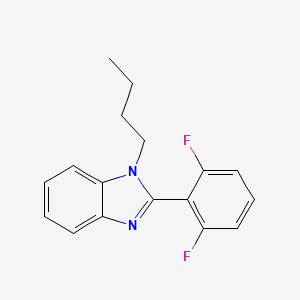 molecular formula C17H16F2N2 B11122907 1-butyl-2-(2,6-difluorophenyl)-1H-benzimidazole 