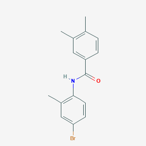 molecular formula C16H16BrNO B11123098 N-(4-bromo-2-methylphenyl)-3,4-dimethylbenzamide 