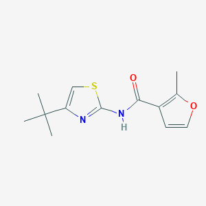 molecular formula C13H16N2O2S B11123452 N-(4-tert-butyl-1,3-thiazol-2-yl)-2-methylfuran-3-carboxamide 