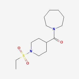 molecular formula C14H26N2O3S B11123542 Azepan-1-yl[1-(ethylsulfonyl)piperidin-4-yl]methanone 