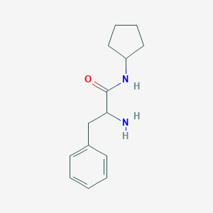 molecular formula C14H20N2O B111238 2-Amino-N-cyclopentyl-3-phenyl-DL-propanamide CAS No. 1161014-56-7