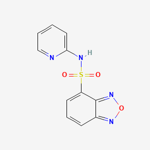 molecular formula C11H8N4O3S B11123885 N-(pyridin-2-yl)-2,1,3-benzoxadiazole-4-sulfonamide 