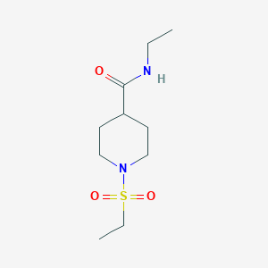 molecular formula C10H20N2O3S B11123930 N-ethyl-1-(ethylsulfonyl)piperidine-4-carboxamide 