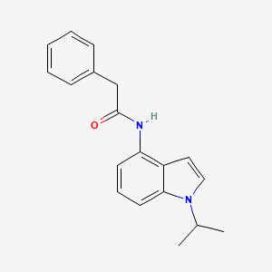molecular formula C19H20N2O B11123952 N-(1-isopropyl-1H-indol-4-yl)-2-phenylacetamide 