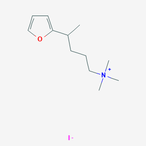 molecular formula C12H22INO B011124 (4-(2-Furyl)pentyl)trimethylammonium iodide CAS No. 102571-32-4