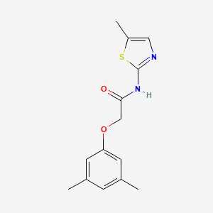 molecular formula C14H16N2O2S B11124250 2-(3,5-dimethylphenoxy)-N-(5-methyl-1,3-thiazol-2-yl)acetamide 