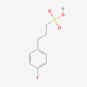 molecular formula C9H11FO3S B111248 3-(4-Fluorophenyl)propane-1-sulfonic acid CAS No. 1223748-33-1