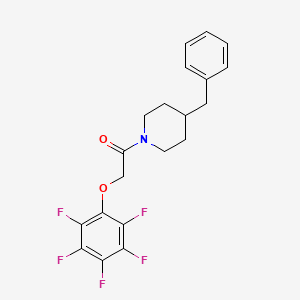 molecular formula C20H18F5NO2 B11124833 1-(4-Benzylpiperidin-1-yl)-2-(pentafluorophenoxy)ethanone 