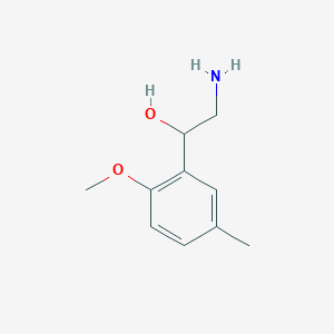 molecular formula C10H15NO2 B011125 2-Amino-1-(2-methoxy-5-methylphenyl)ethanol CAS No. 100131-97-3