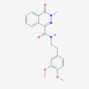 molecular formula C20H21N3O4 B11125059 N-(3,4-dimethoxyphenethyl)-3-methyl-4-oxo-3,4-dihydro-1-phthalazinecarboxamide 
