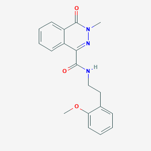 molecular formula C19H19N3O3 B11125076 N-(2-methoxyphenethyl)-3-methyl-4-oxo-3,4-dihydro-1-phthalazinecarboxamide 