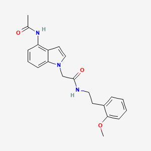 molecular formula C21H23N3O3 B11125093 2-[4-(acetylamino)-1H-indol-1-yl]-N-(2-methoxyphenethyl)acetamide 