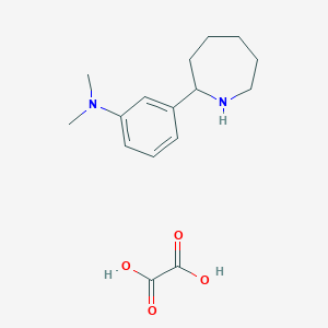 molecular formula C16H24N2O4 B111281 3-(2-azepanyl)-N,N-dimethylaniline oxalate CAS No. 1177272-51-3
