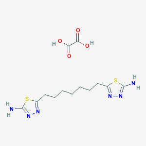 5-[7-(5-Amino-1,3,4-thiadiazol-2-YL)heptyl]-1,3,4-thiadiazol-2-ylamine oxalate