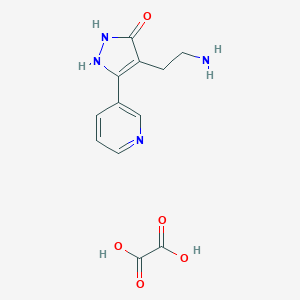 4-(2-aminoethyl)-5-pyridin-3-yl-1,2-dihydro-3H-pyrazol-3-one oxalate