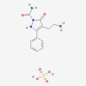 4-(2-aminoethyl)-5-oxo-3-phenyl-2,5-dihydro-1H-pyrazole-1-carboxamide sulphate