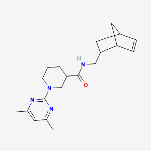 molecular formula C20H28N4O B11129538 N-(bicyclo[2.2.1]hept-5-en-2-ylmethyl)-1-(4,6-dimethyl-2-pyrimidinyl)-3-piperidinecarboxamide 