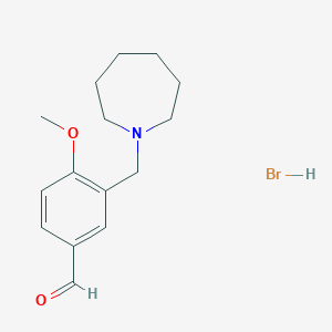 3-(1-Azepanylmethyl)-4-methoxybenzaldehyde hydrobromide