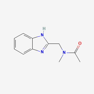 molecular formula C11H13N3O B11130727 N-(1H-benzimidazol-2-ylmethyl)-N-methylacetamide 
