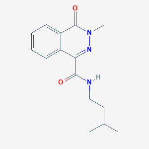 molecular formula C15H19N3O2 B11131374 N-isopentyl-3-methyl-4-oxo-3,4-dihydro-1-phthalazinecarboxamide 