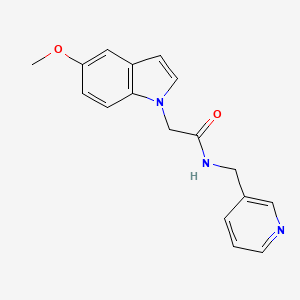 molecular formula C17H17N3O2 B11132304 2-(5-methoxy-1H-indol-1-yl)-N-(3-pyridinylmethyl)acetamide 