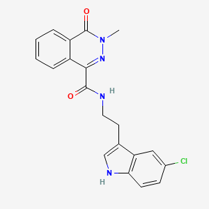 molecular formula C20H17ClN4O2 B11132563 N-[2-(5-chloro-1H-indol-3-yl)ethyl]-3-methyl-4-oxo-3,4-dihydro-1-phthalazinecarboxamide 
