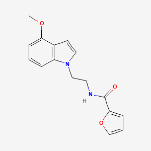 molecular formula C16H16N2O3 B11133391 N-[2-(4-methoxy-1H-indol-1-yl)ethyl]-2-furamide 