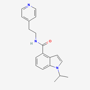 molecular formula C19H21N3O B11133417 1-isopropyl-N-[2-(4-pyridyl)ethyl]-1H-indole-4-carboxamide 