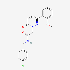 molecular formula C20H18ClN3O3 B11133852 N~1~-(4-chlorobenzyl)-2-[3-(2-methoxyphenyl)-6-oxo-1(6H)-pyridazinyl]acetamide 