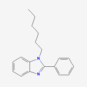 molecular formula C19H22N2 B11134586 1-hexyl-2-phenyl-1H-benzimidazole 