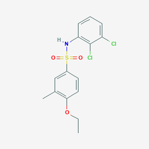 molecular formula C15H15Cl2NO3S B11135717 N-(2,3-dichlorophenyl)-4-ethoxy-3-methylbenzenesulfonamide 