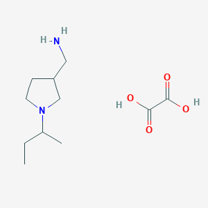 molecular formula C11H22N2O4 B111365 (1-(Sec-Butyl)pyrrolidin-3-yl)methanamine oxalate CAS No. 1203103-80-3