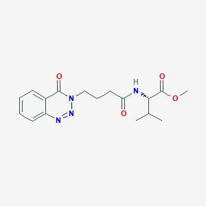 molecular formula C17H22N4O4 B11136881 methyl N-[4-(4-oxo-1,2,3-benzotriazin-3(4H)-yl)butanoyl]-L-valinate 
