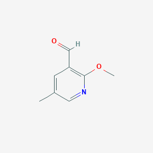 molecular formula C8H9NO2 B111370 2-Methoxy-5-methylnicotinaldehyde CAS No. 1203499-47-1