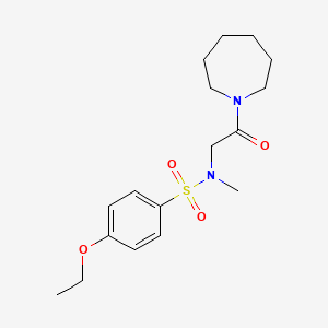 molecular formula C17H26N2O4S B11137317 N-[2-(azepan-1-yl)-2-oxoethyl]-4-ethoxy-N-methylbenzenesulfonamide 