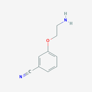 molecular formula C9H10N2O B111376 3-(2-Aminoethoxy)benzonitrile CAS No. 120351-94-2