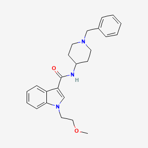 molecular formula C24H29N3O2 B11137769 N-(1-benzyl-4-piperidyl)-1-(2-methoxyethyl)-1H-indole-3-carboxamide 