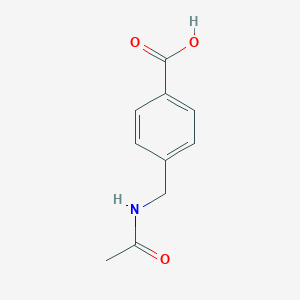 molecular formula C10H11NO3 B111379 4-(Acetamidomethyl)benzoic acid CAS No. 1205-58-9