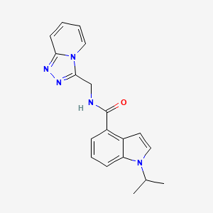 molecular formula C19H19N5O B11137934 1-isopropyl-N-([1,2,4]triazolo[4,3-a]pyridin-3-ylmethyl)-1H-indole-4-carboxamide 