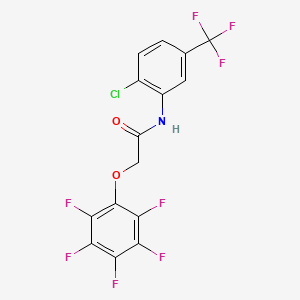 molecular formula C15H6ClF8NO2 B11138134 N-[2-chloro-5-(trifluoromethyl)phenyl]-2-(pentafluorophenoxy)acetamide 