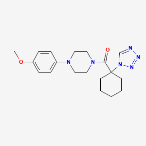 molecular formula C19H26N6O2 B11138768 [4-(4-methoxyphenyl)piperazin-1-yl][1-(1H-tetrazol-1-yl)cyclohexyl]methanone 