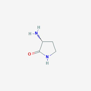 molecular formula C4H8N2O B111392 (R)-3-氨基吡咯烷-2-酮 CAS No. 121010-86-4