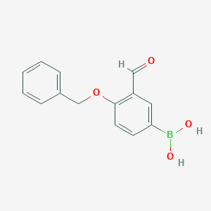 molecular formula C14H13BO4 B111397 3-甲酰基-4-苄氧基苯硼酸 CAS No. 121124-98-9
